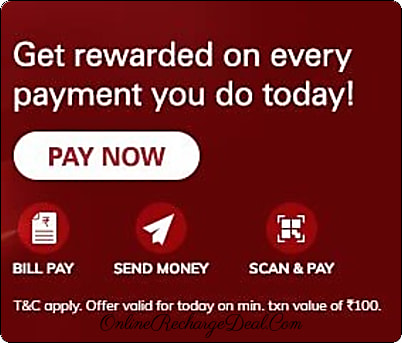 ICICI Bank offer - Get Rs 20 cashback on every payment using ICICI Bank iMobile Pay (valid for those users who get such notification from ICICI Bank).