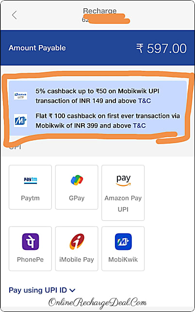 Get flat Rs.100 Cashback on your 1st ever JIO Prepaid Recharge or Jio Postpaid Bill Payment  via Mobikwik App of amount INR 399 & above